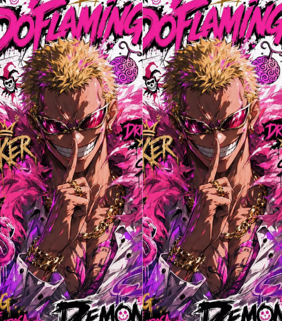 Doflamingo Lighter – Bold Aesthetic Refillable Pocket Lighter | StickerBD