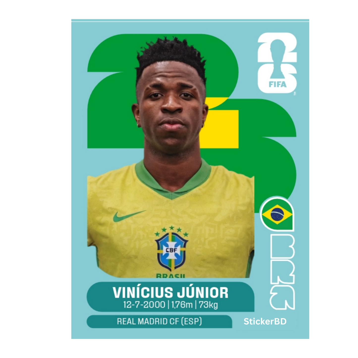 Vinicius Junior | Brazil Player Card