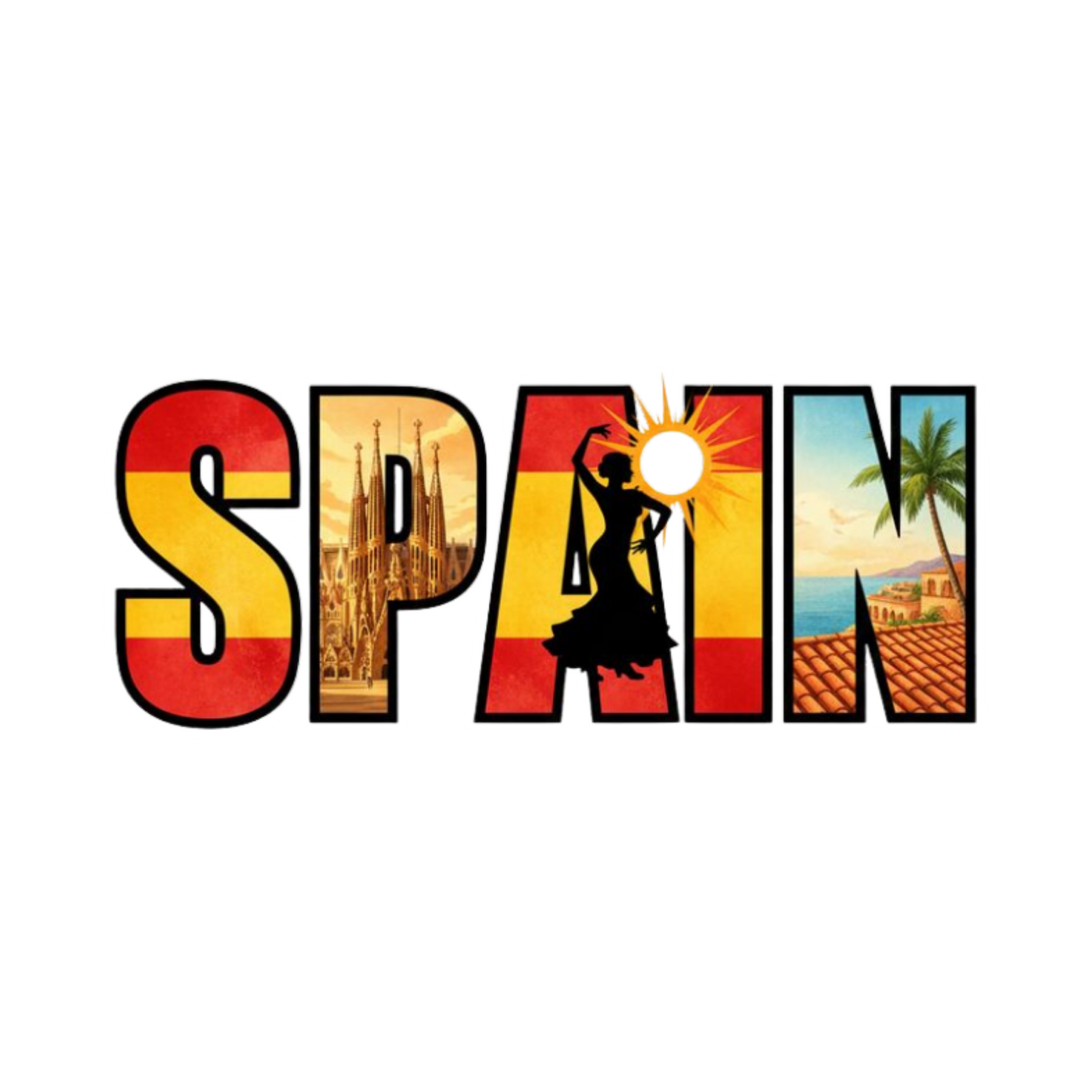 FC Spain 13 | Spain Football Sticker | Football Team