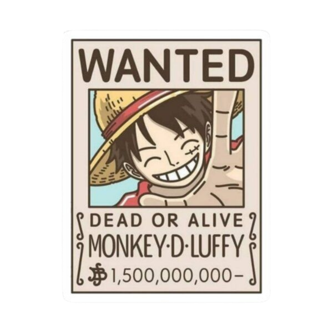 Monkey D Luffy One Piece Sticker 12 | Straw Hat Pirate Premium Sticker