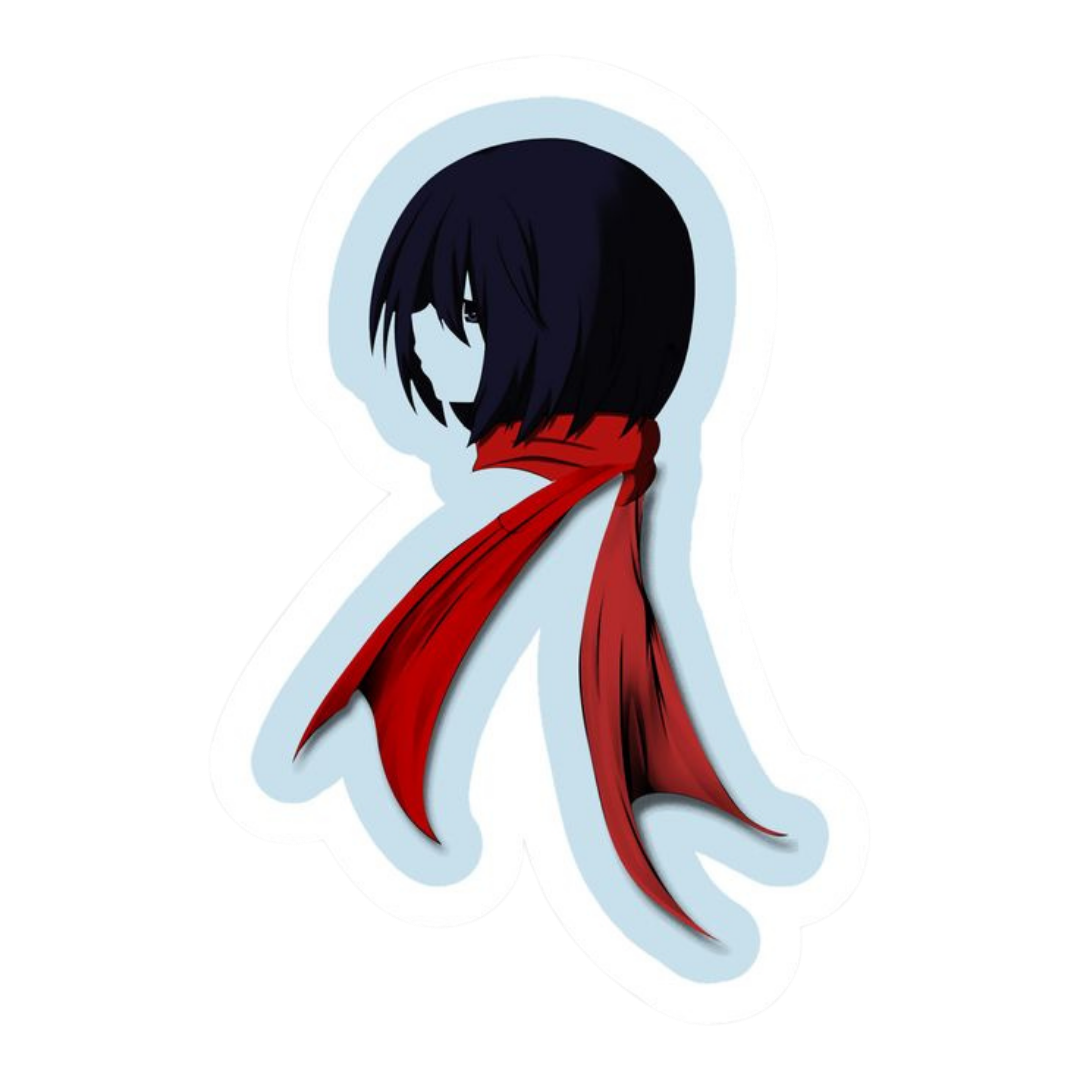 Mikasa Ackerman Attack on Titan Sticker 12 | Anime Warrior Premium Sticker