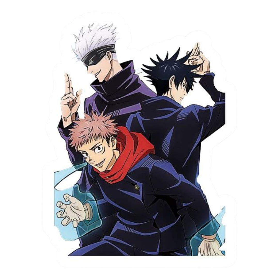 Satoru Gojo Yuji Megumi Jujutsu Kaisen Anime stickers