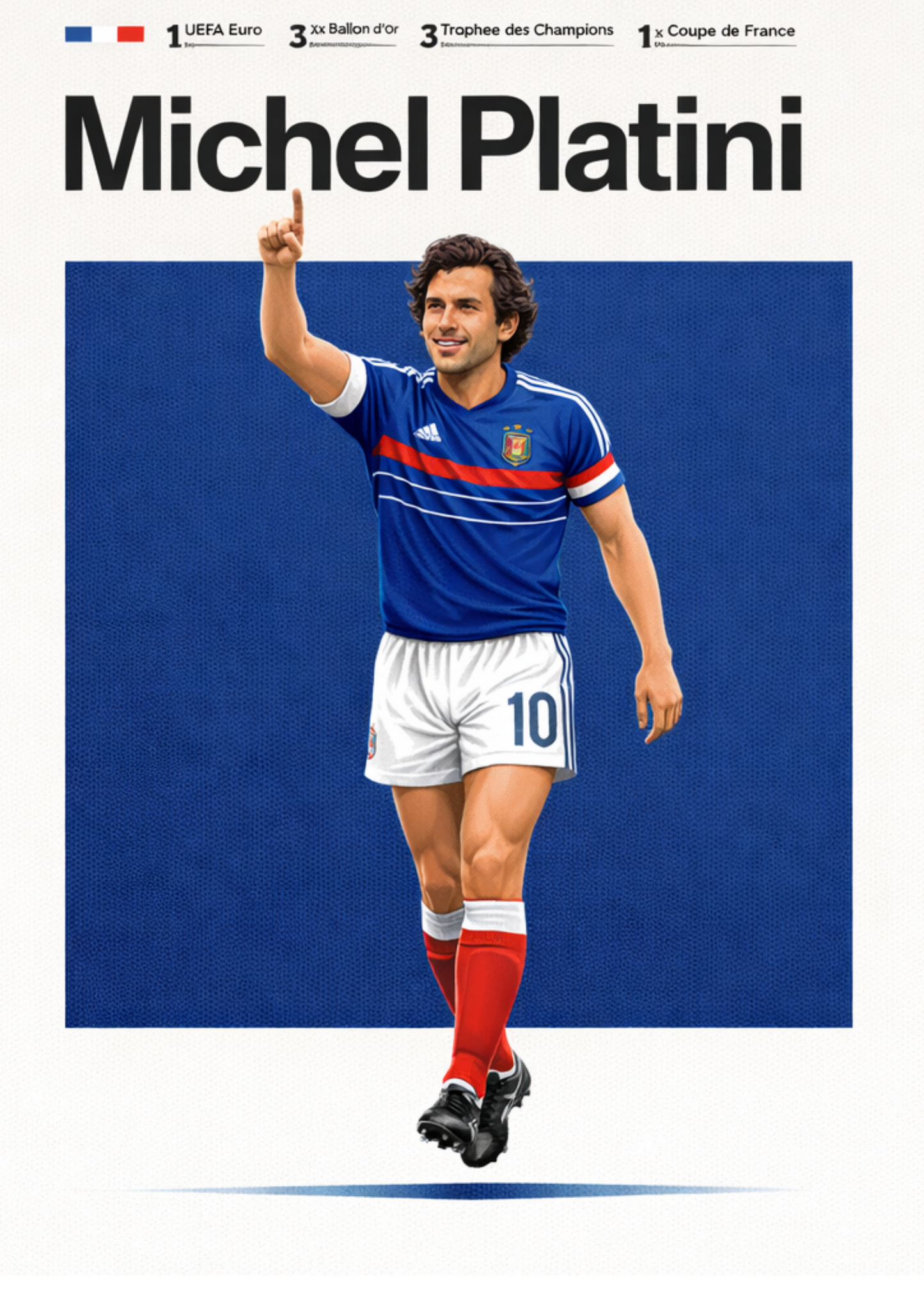 Michel Platini | Mini Poster Sticker