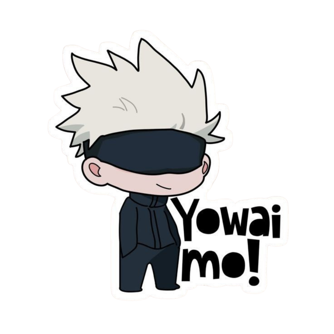 Satoru Gojo Yowai mo Jujutsu Kaisen Anime stickers