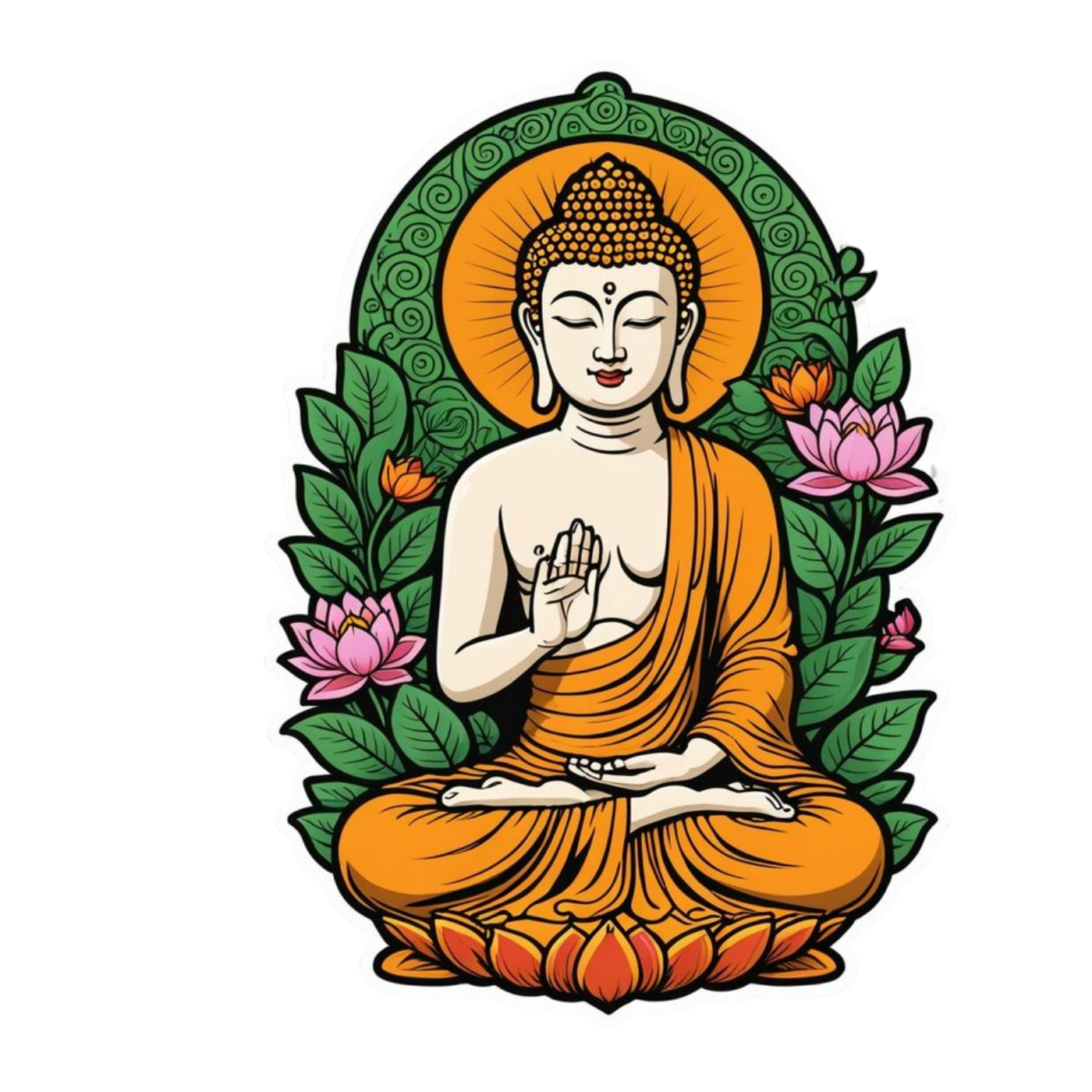 Buddha 7 | Buddhism | Religious Sticker | Spiritual Premium Sticker