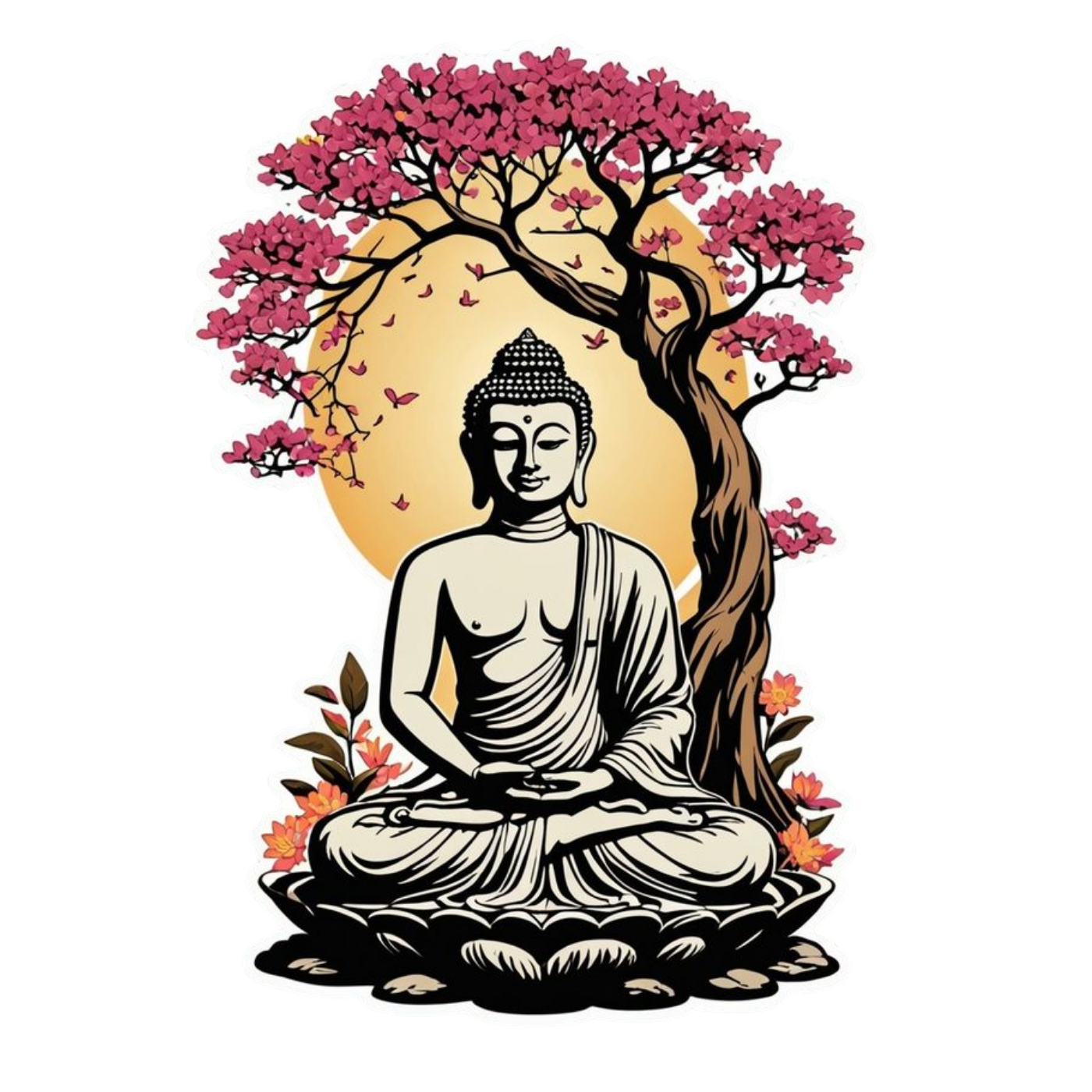 Buddha 8 | Buddhism | Religious Sticker | Spiritual Premium Sticker