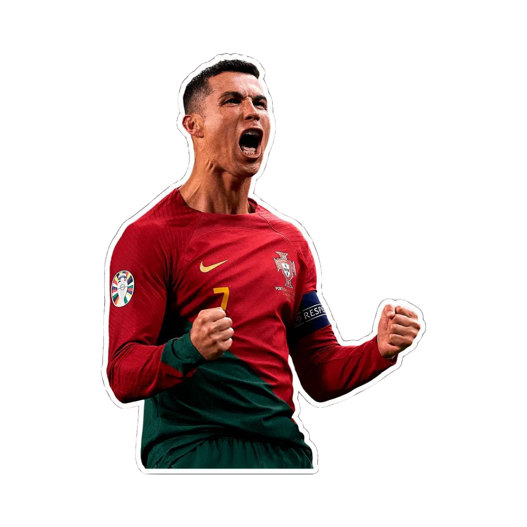Cristiano Ronaldo 3 | Portugal Football Sticker | Football Team