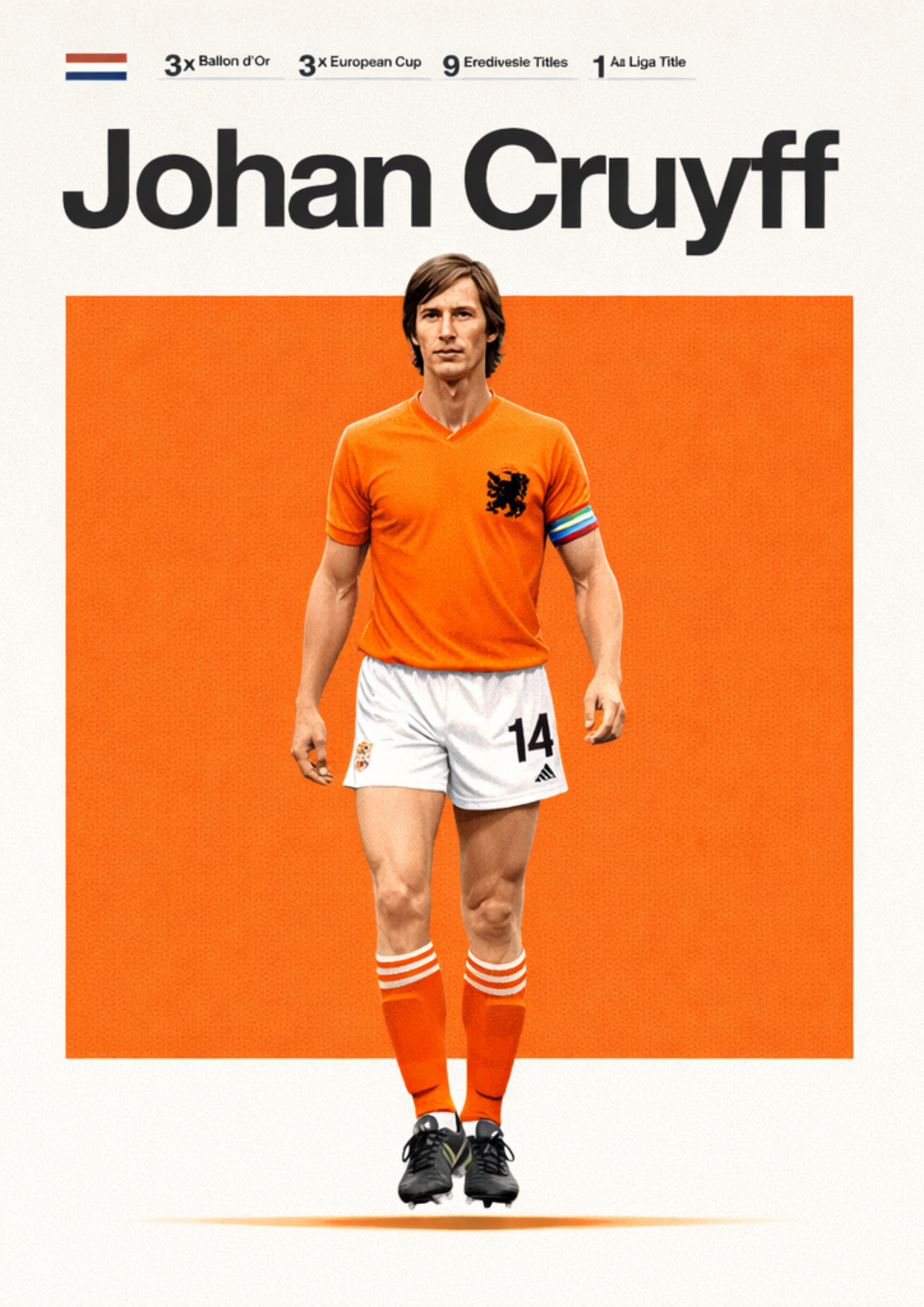 Johan Cruyff | Mini Poster Sticker