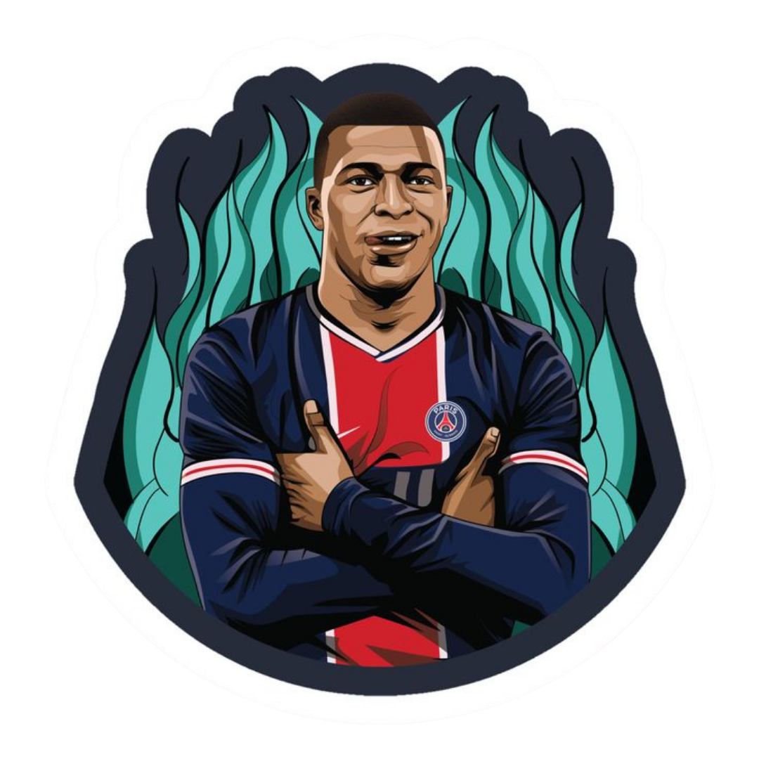 Kylian Mbappé 3 | Football Player Premium Sticker