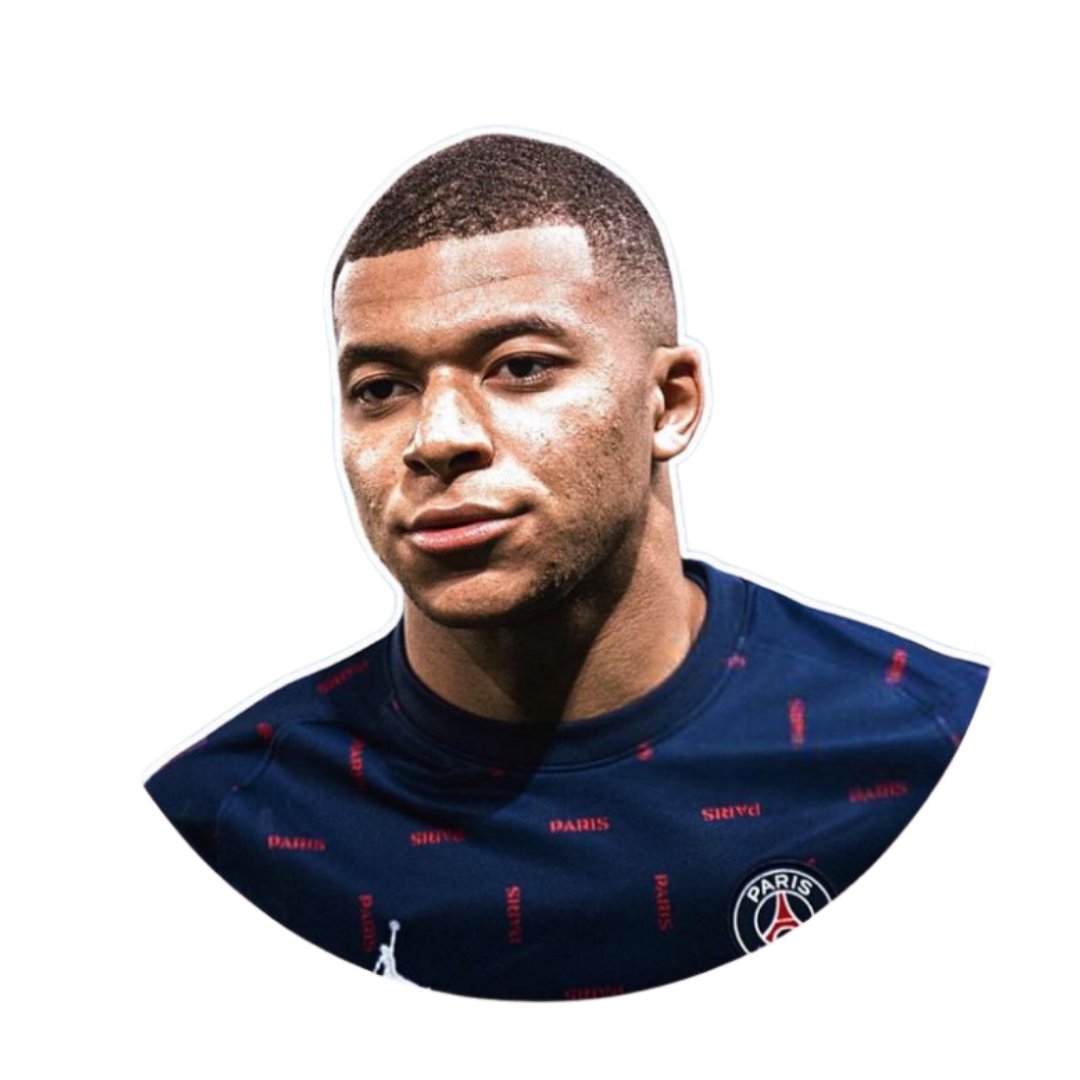 Kylian Mbappé 4 | Football Player Premium Sticker