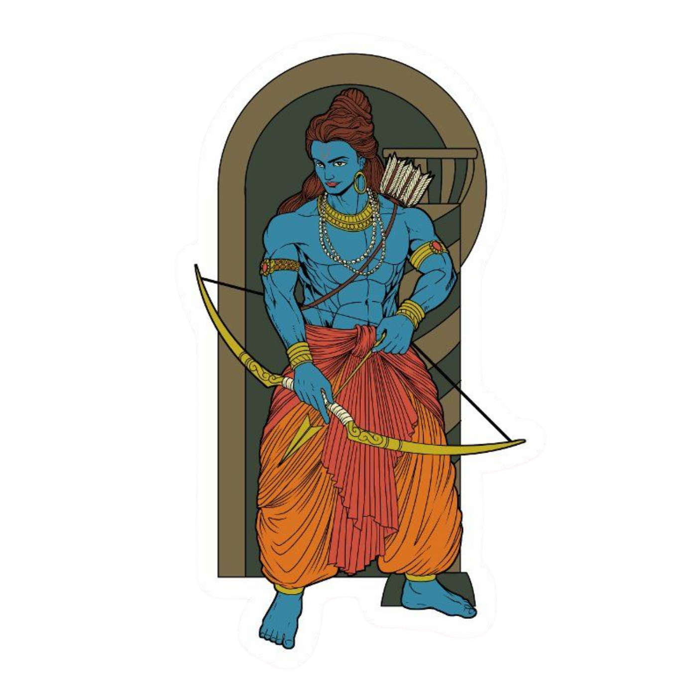 Lord Rama | Hinduism | Religious Sticker | Spiritual Premium Sticker