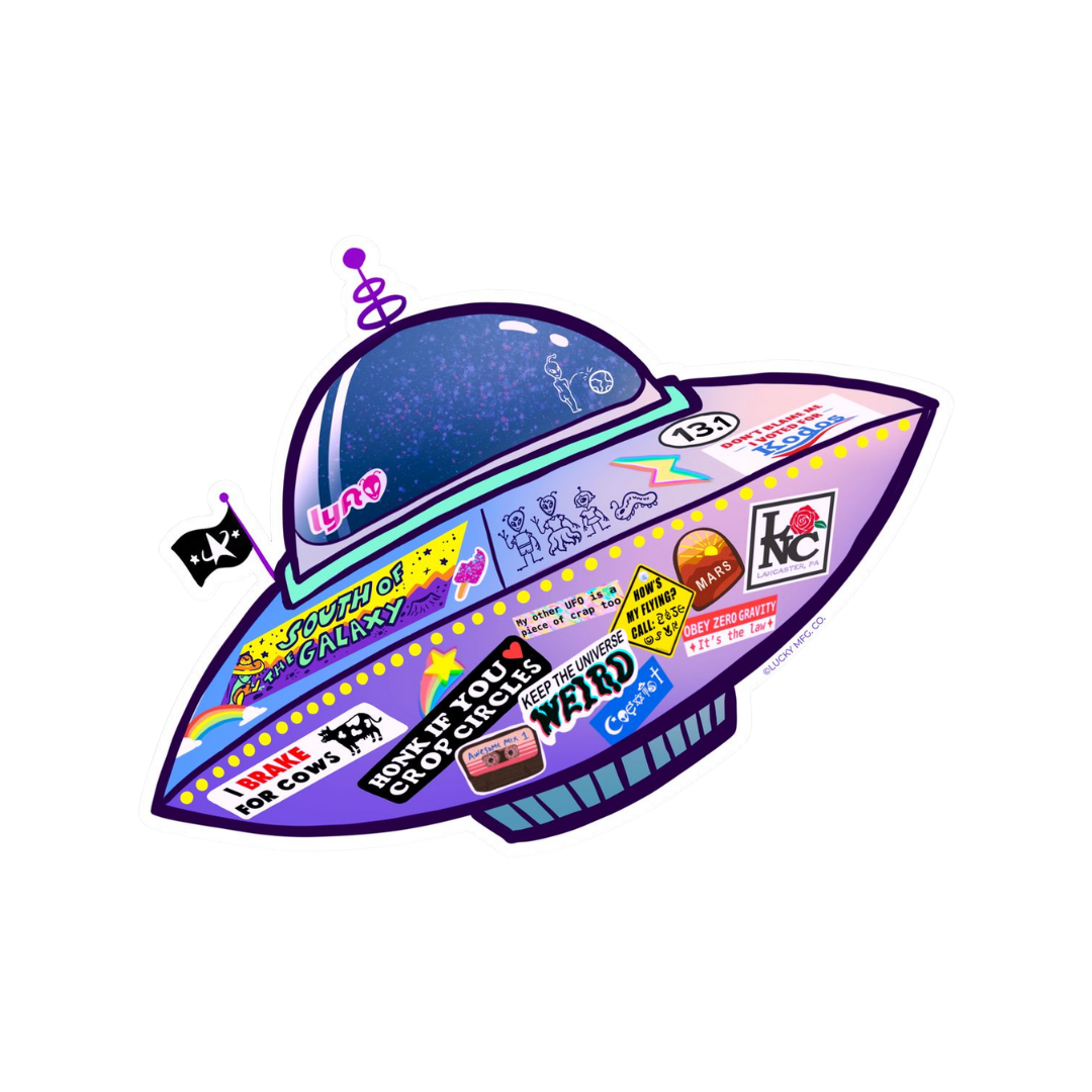 UFO | Space Mystery Premium Sticker | UFO & Aliens