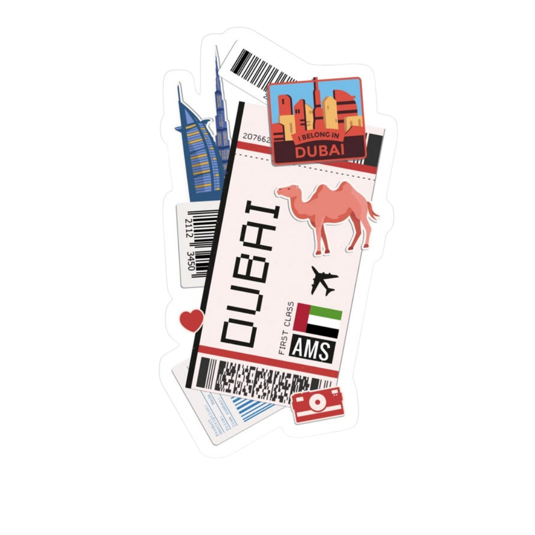 Travel 5 Sticker