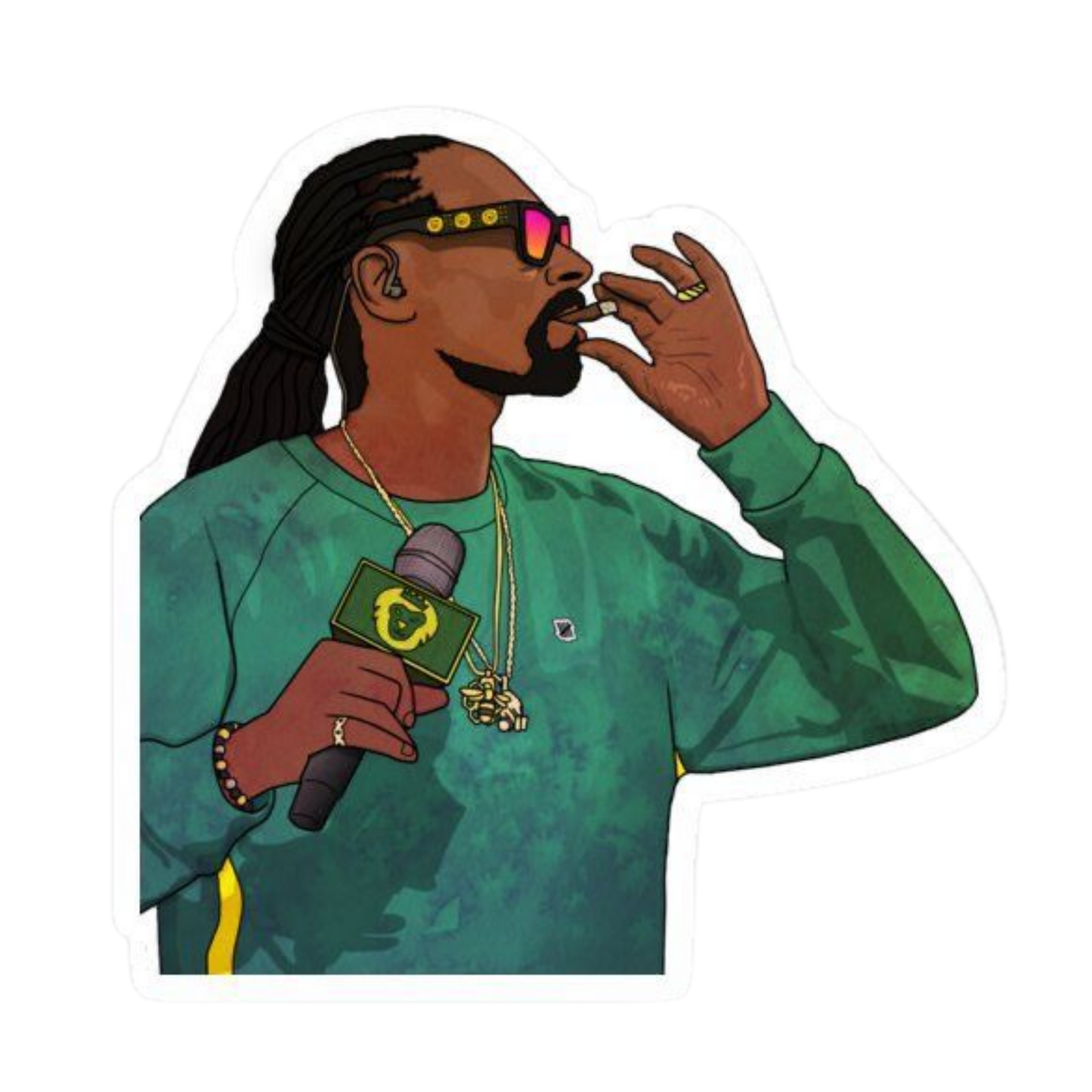 Snoop Dog Hemp Sticker | StickerBD