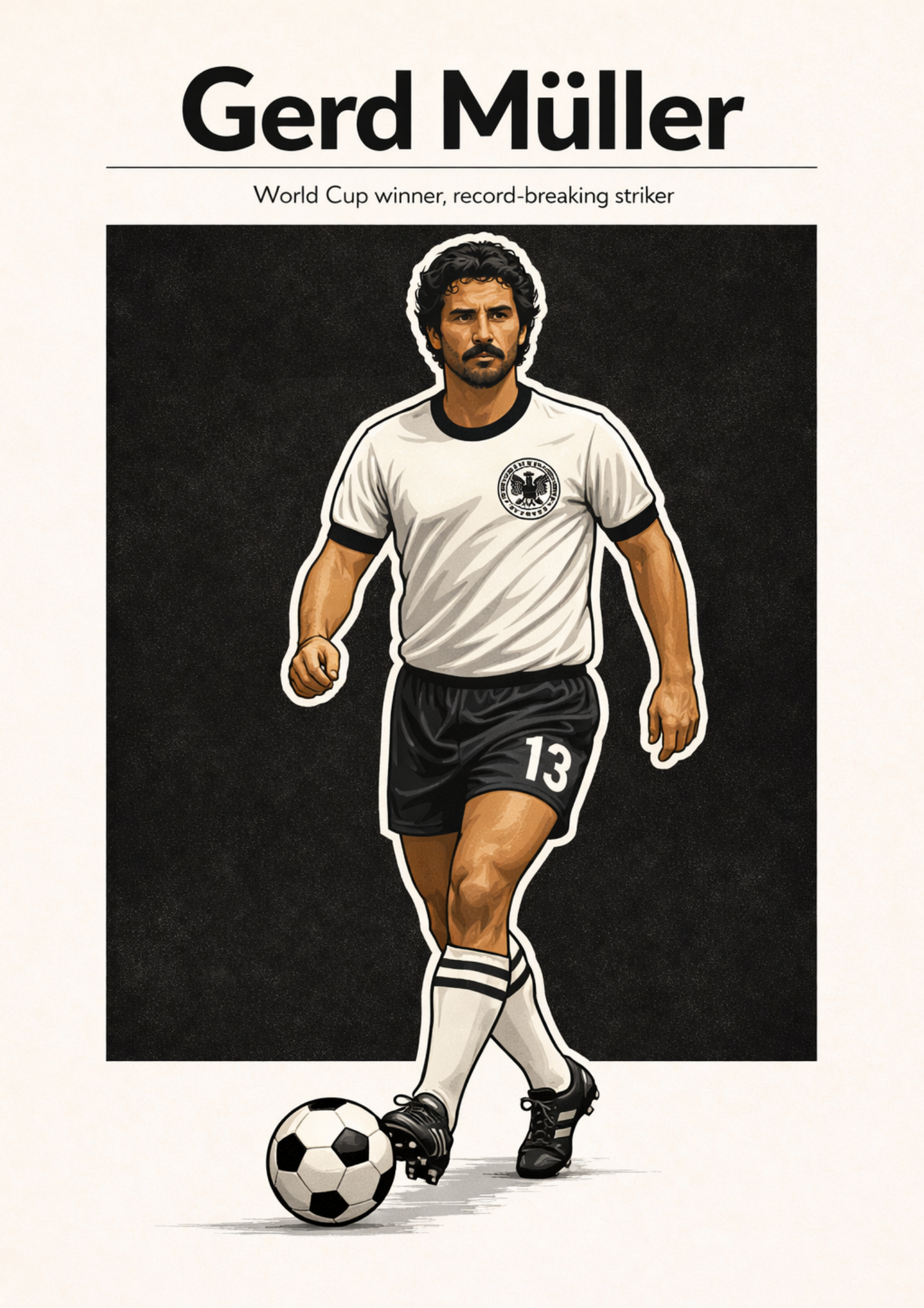 Gerd Müller | Mini Poster Sticker