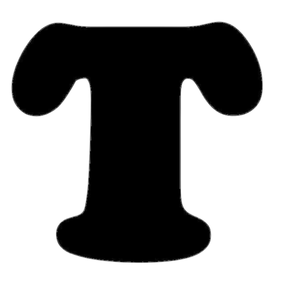 Letter T English Alphabet Sticker | Educational A-Z Sticker | StickerBD