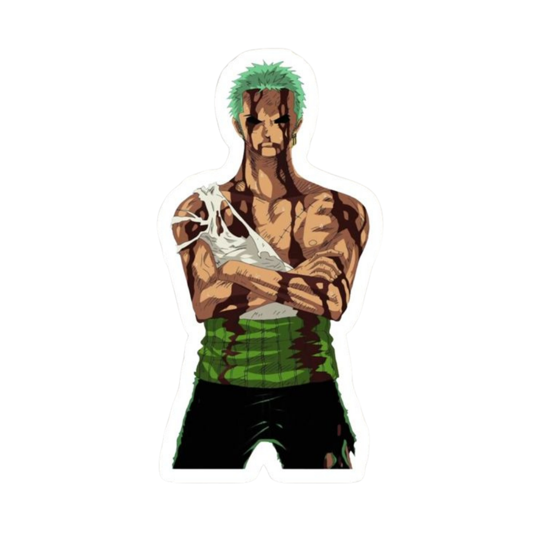 Roronoa Zoro One Piece Sticker 4 | Three Sword Style Premium Sticker
