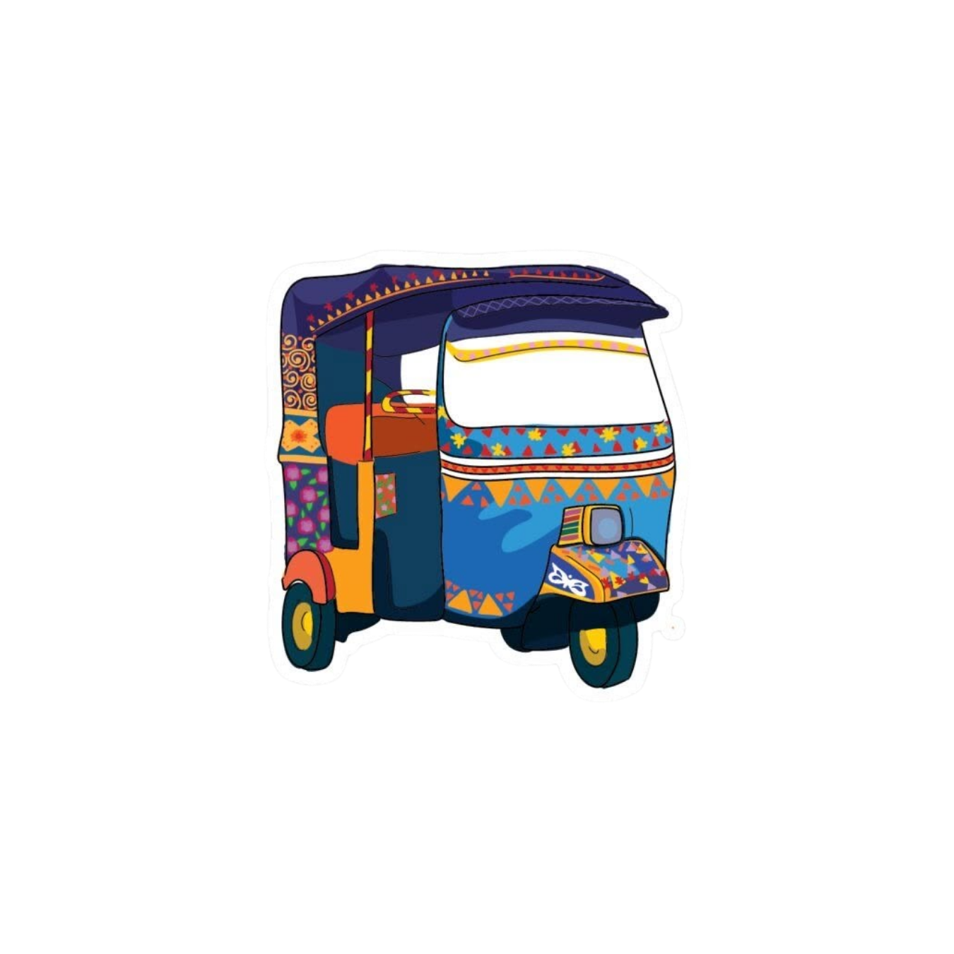 Baby Taxi Art 2 | Bangladesh Stickers Collection | StickerBD