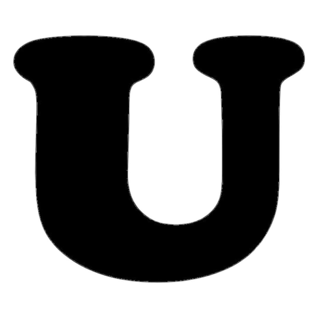 Letter U English Alphabet Sticker | Educational A-Z Sticker | StickerBD