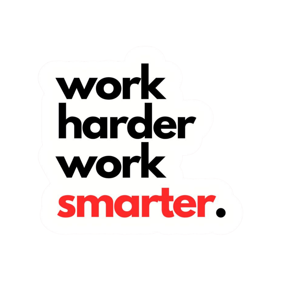 Work smarter Office stickers