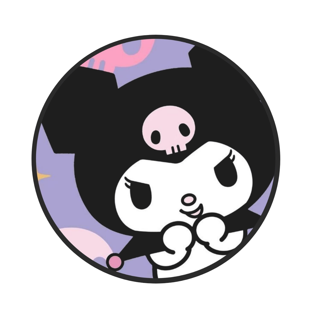 Kuromi Tinplate Badge
