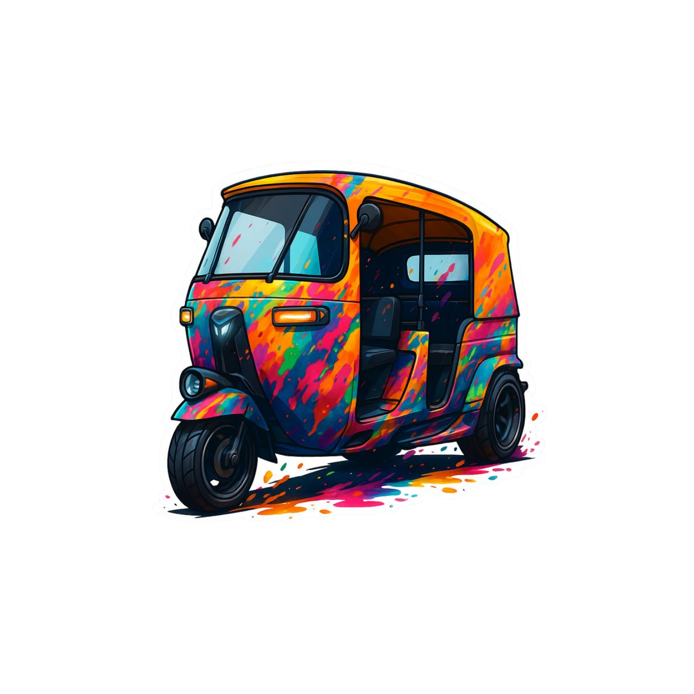 Baby Taxi Art | Bangladesh Stickers Collection | StickerBD