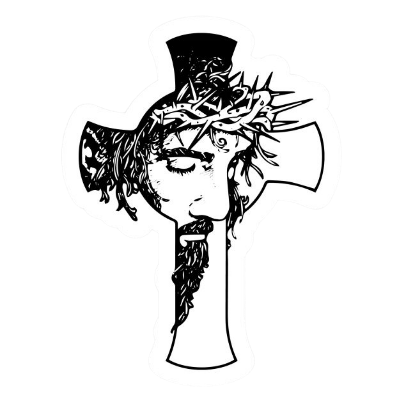 Jesus Christ 5 | Christianity | Religious Sticker | Spiritual Premium Sticker