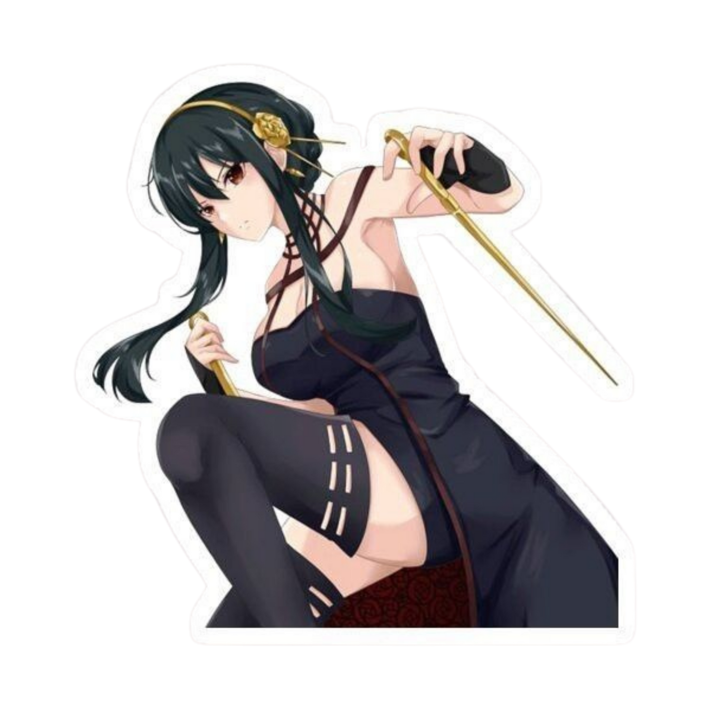 Anime Waifu Premium Anime Sticker 23 | StickerBD