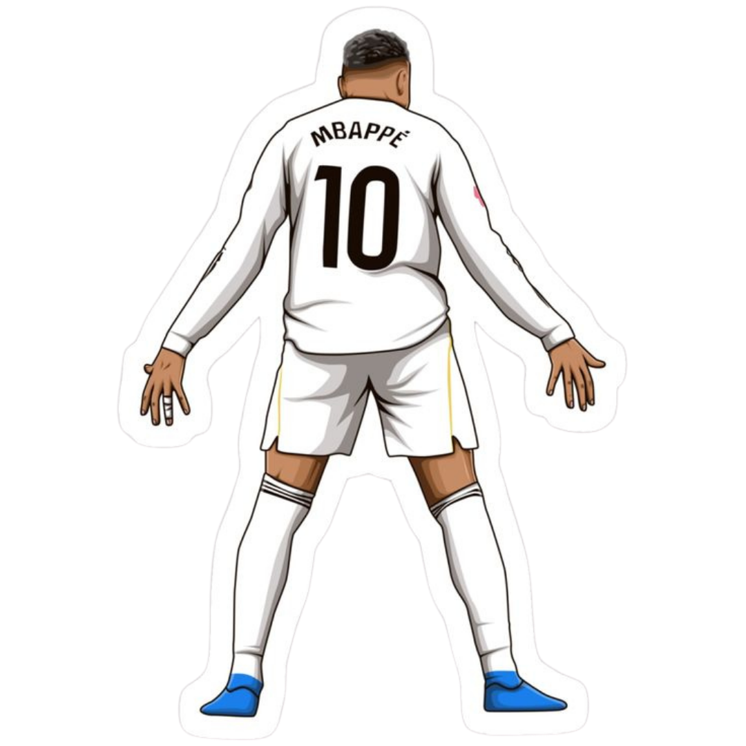 Kylian Mbappé 10 | Football Player Premium Sticker
