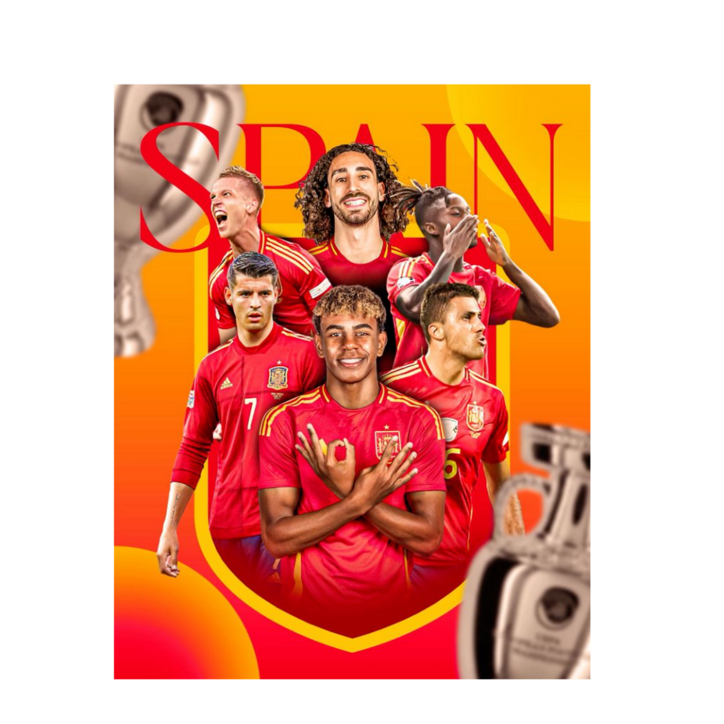 FC Spain 25 | Spain Football Sticker | Football Team