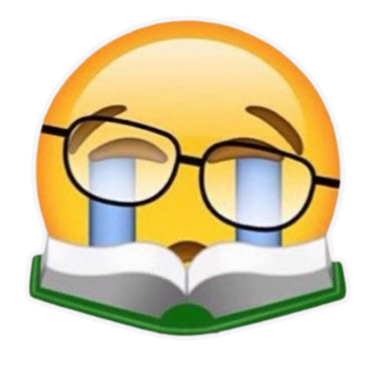 Curious Emoji 28 | Cute Funny Smiley Die-Cut Sticker | StickerBD
