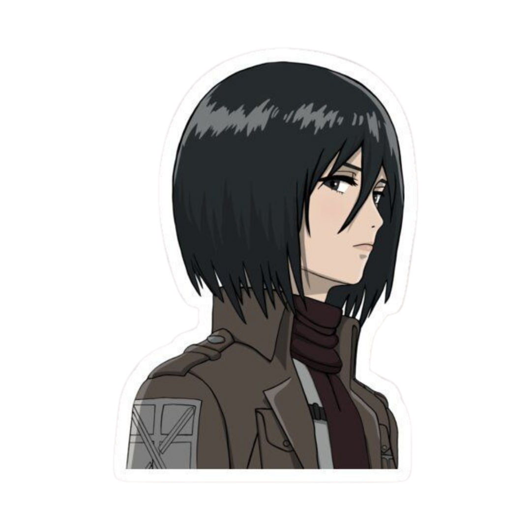 Mikasa Ackerman Attack on Titan Sticker 2 | Anime Warrior Premium Sticker