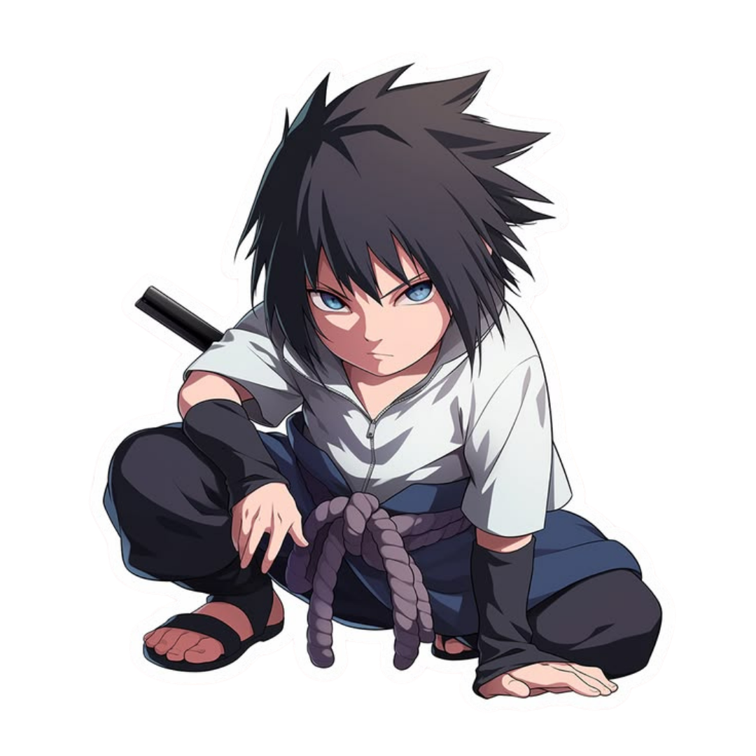 Sasuke Uchiha Naruto Sticker 3 | Sharingan Anime Premium Sticker