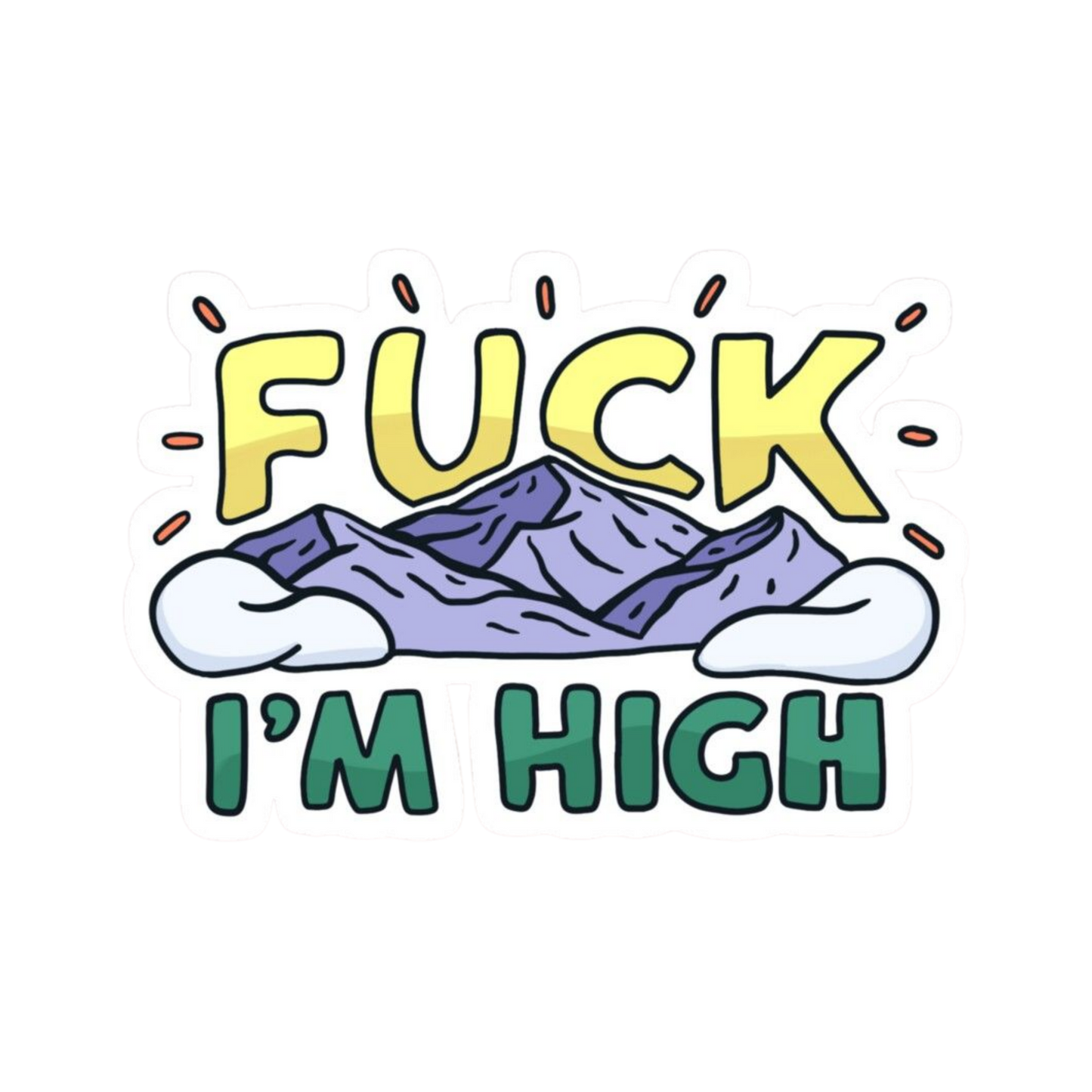 I am High Hemp Sticker | StickerBD