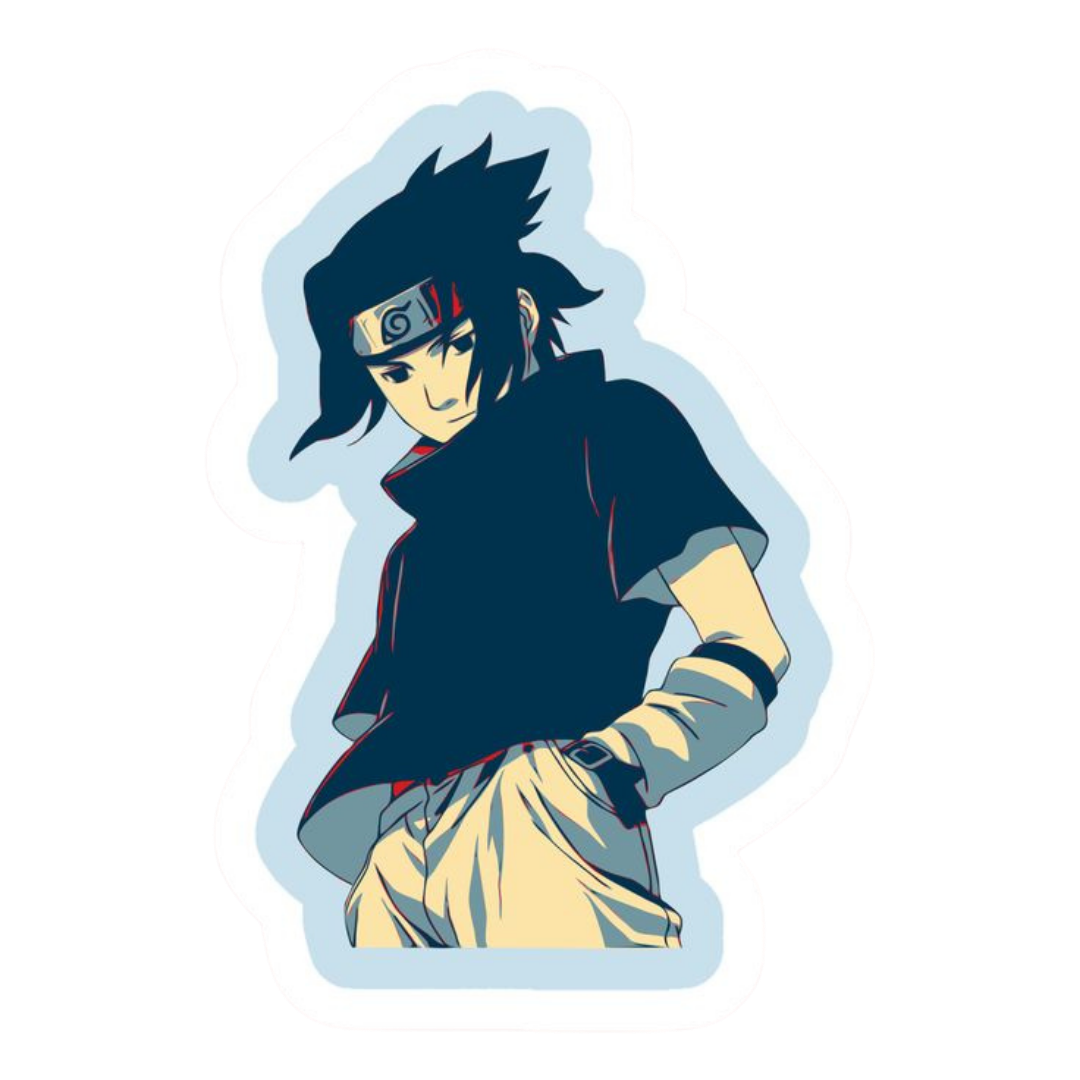 Sasuke Uchiha Naruto Sticker 7 | Sharingan Anime Premium Sticker