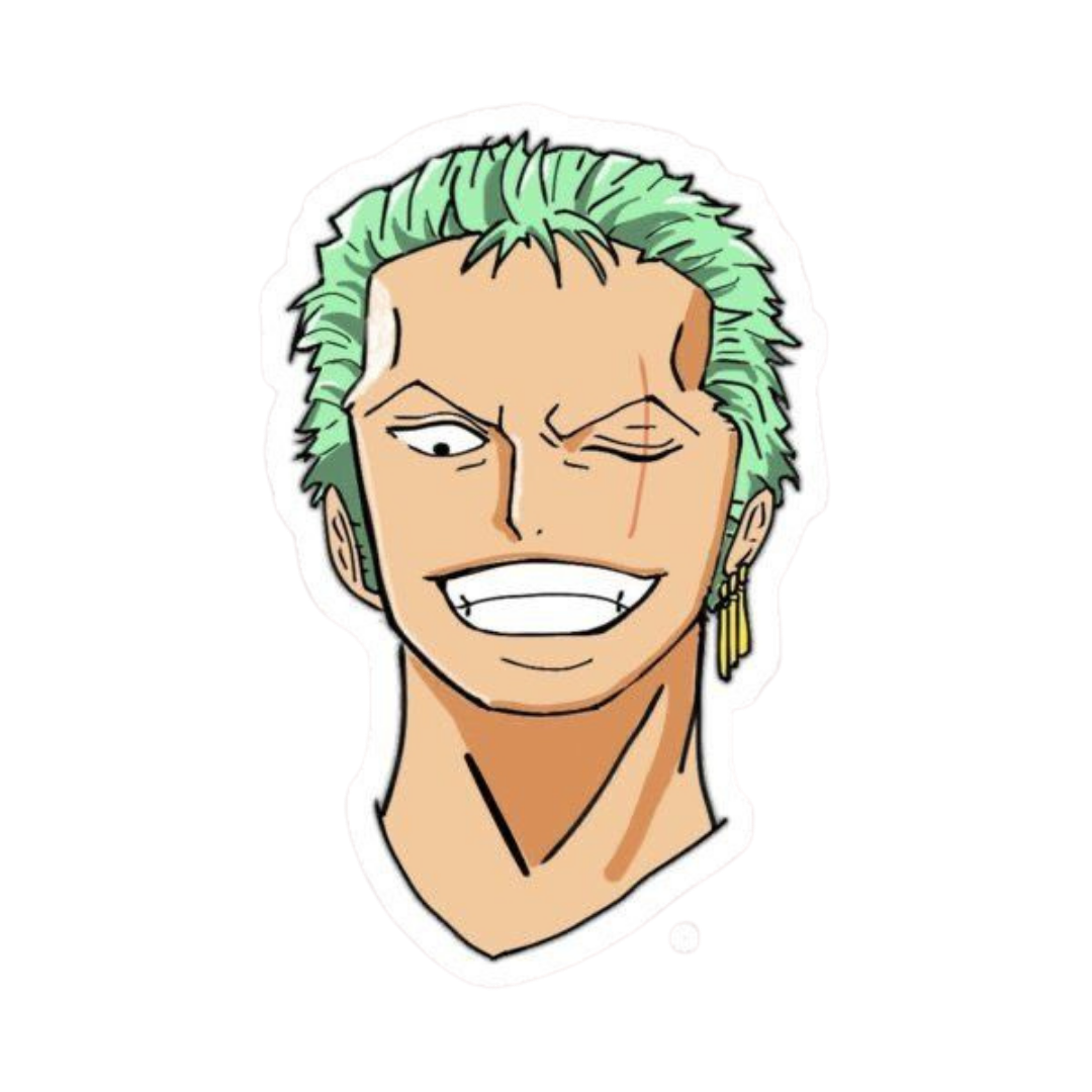 Roronoa Zoro One Piece Sticker 22 | Three Sword Style Premium Sticker