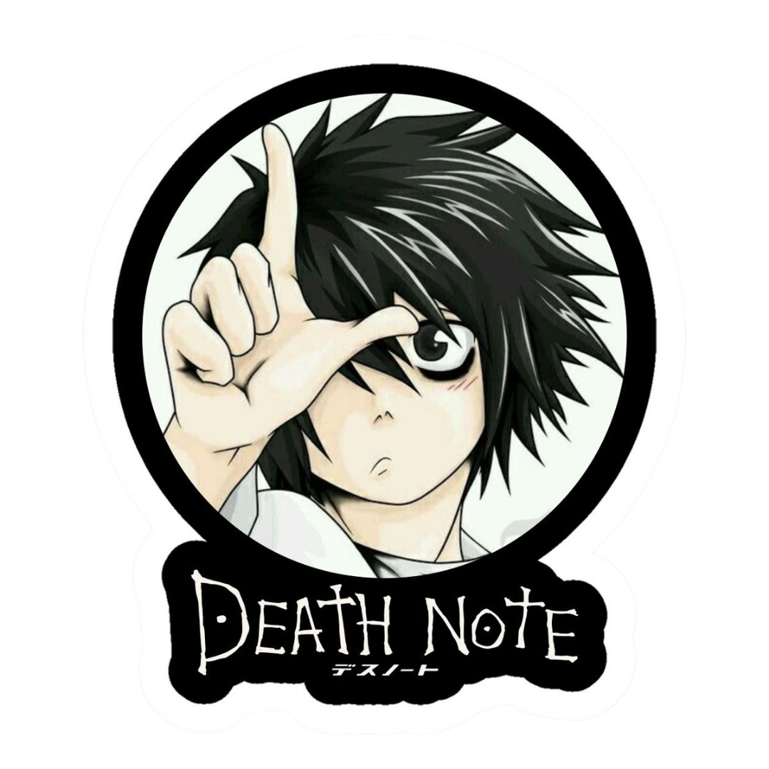 L Death Note Anime Sticker