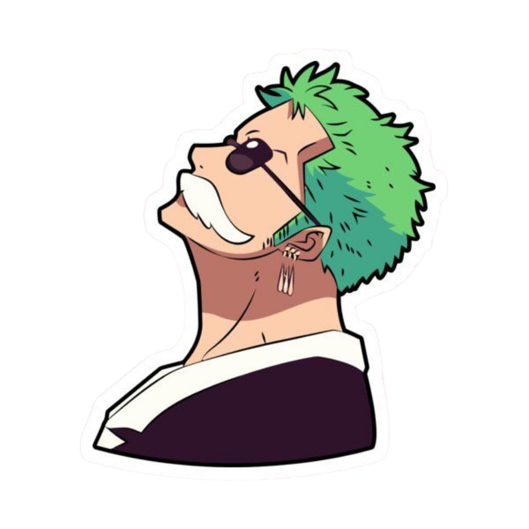 Roronoa Zoro One Piece Sticker 23 | Three Sword Style Premium Sticker