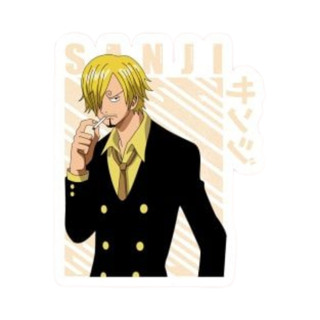 Sanji One Piece Sticker 3 | Black Leg Premium Sticker