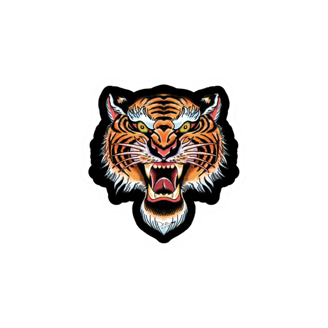Royal Bengal Tiger Art | Bangladesh Stickers Collection | StickerBD