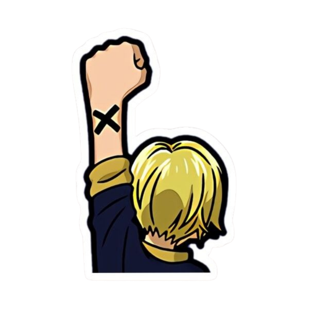Sanji One Piece Sticker 7 | Black Leg Premium Sticker