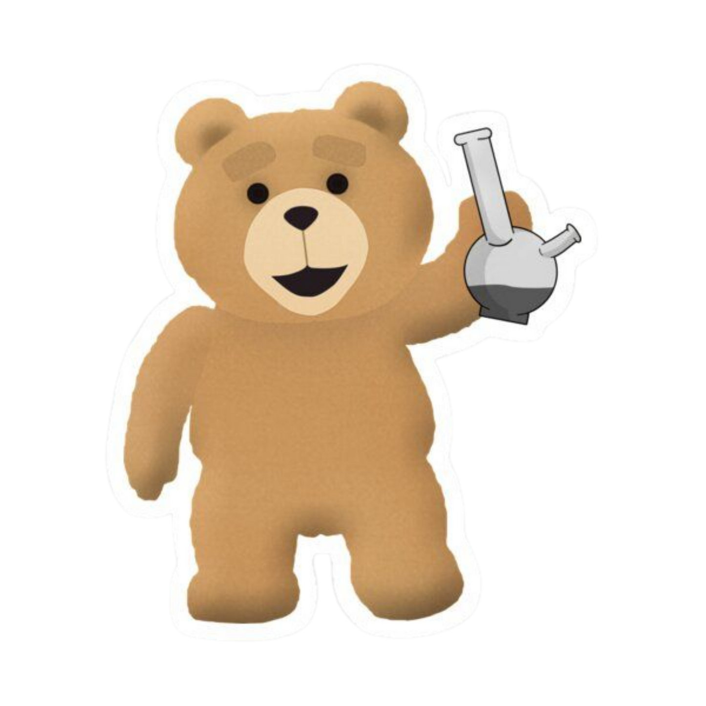 Ted Bong Hemp Sticker | StickerBD