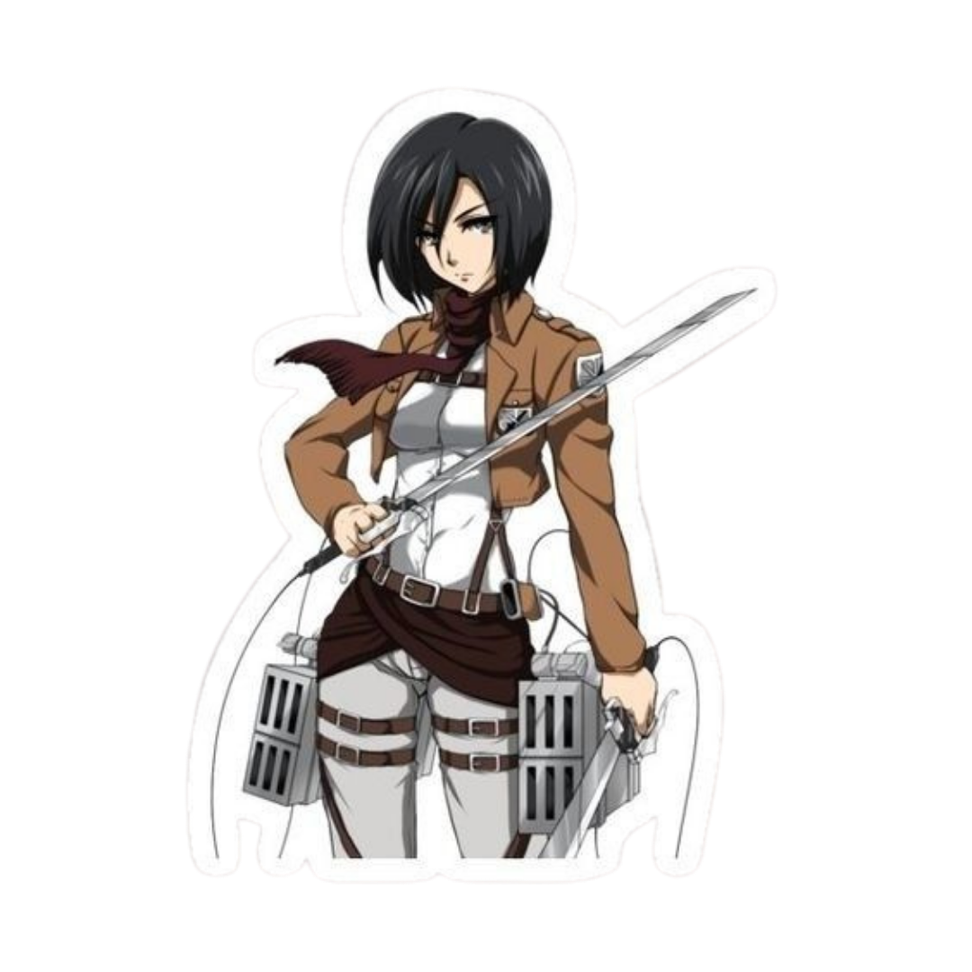 Mikasa Ackerman Attack on Titan Sticker 3 | Anime Warrior Premium Sticker