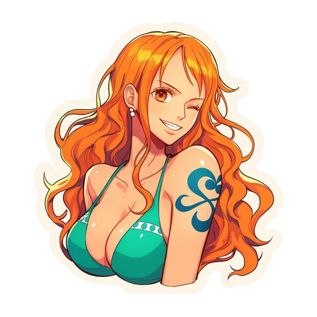 Nami One Piece Sticker 2 | Anime Navigator Premium Sticker