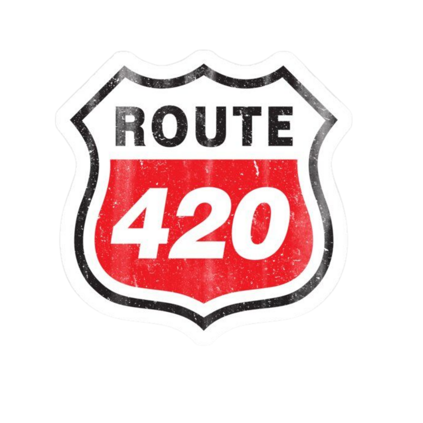 Route 420 Hemp Sticker | StickerBD