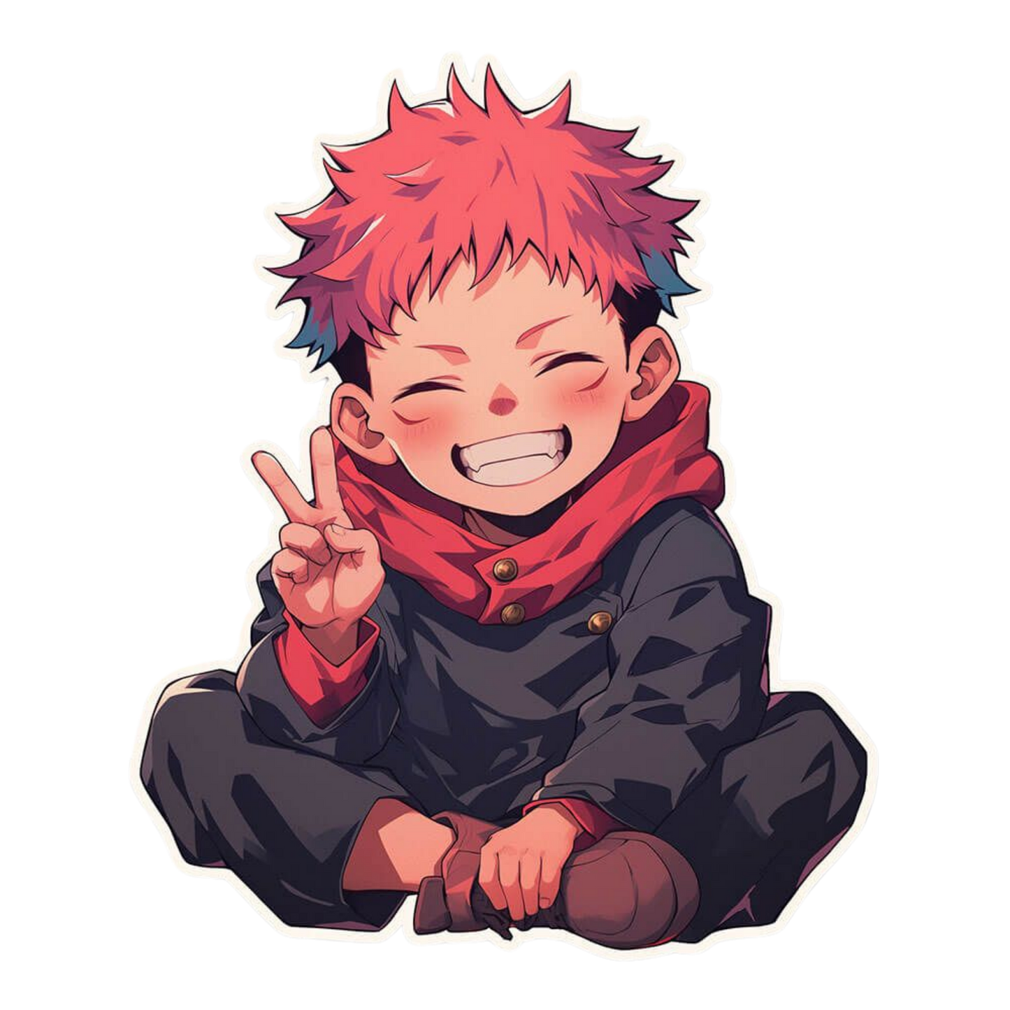 Itadori Yuji Jujutsu Kaisen Anime Sticker #32 | StickerBD