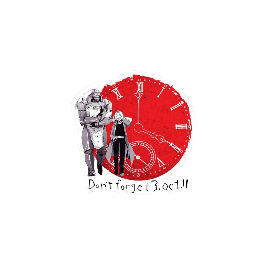 Dont Forget Fullmetal Alchemist Anime Sticker