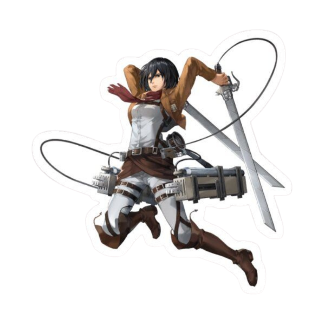 Mikasa Ackerman Attack on Titan Sticker 5 | Anime Warrior Premium Sticker