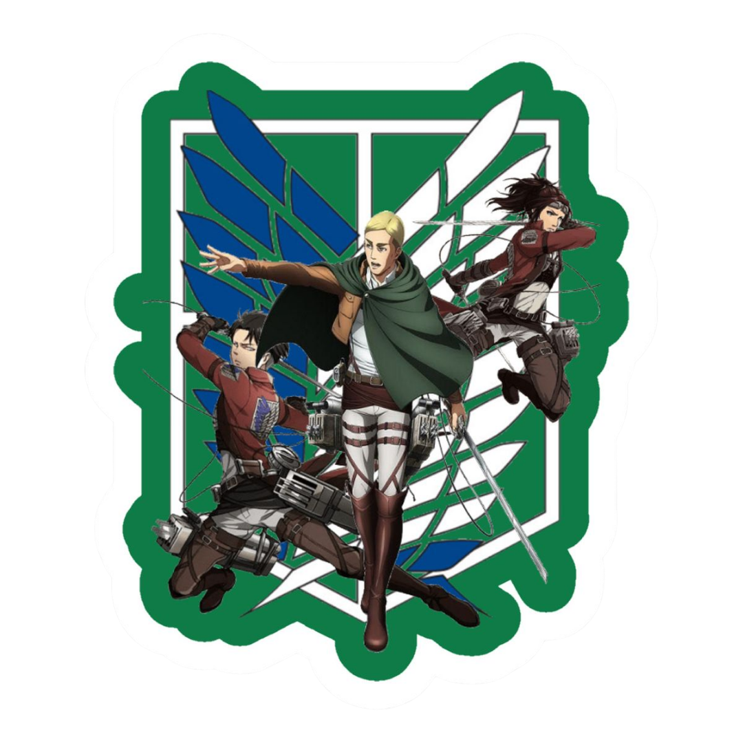 Attack on Titan Trio Attack on Titan Anime Sticker