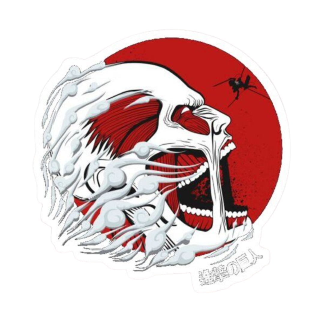 Colossal Titan art Attack on Titan Anime Sticker